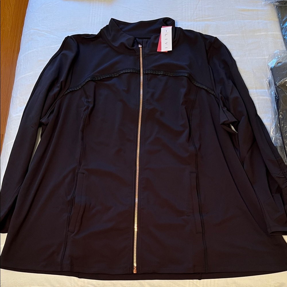 Livi Active Black Full-Zip Jacket